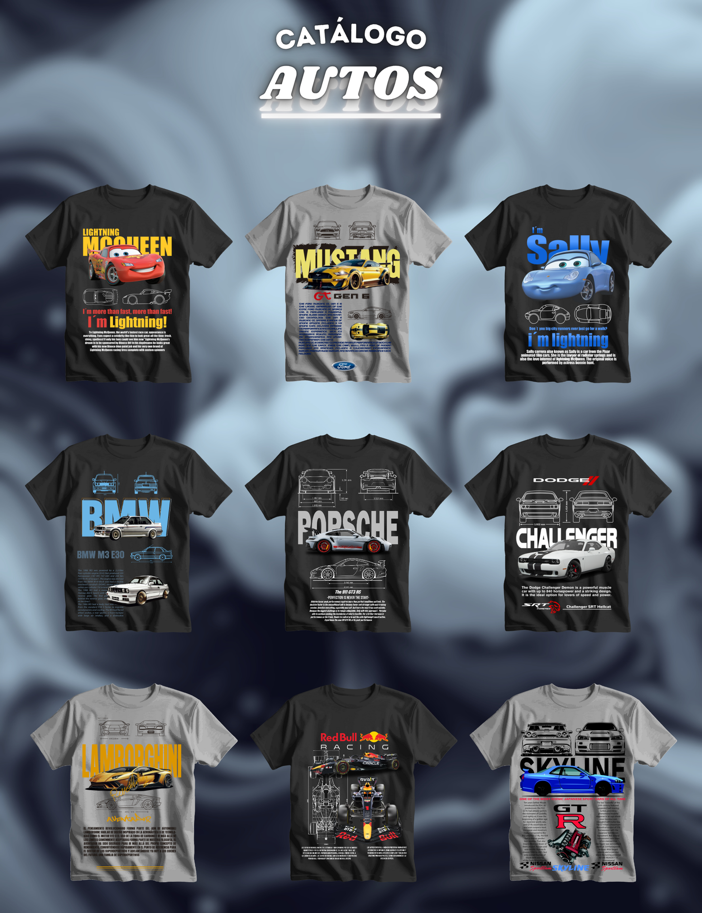 PAQUETE DE DISEÑOS  DTF PREMIUM AUTOS Y MOTOS